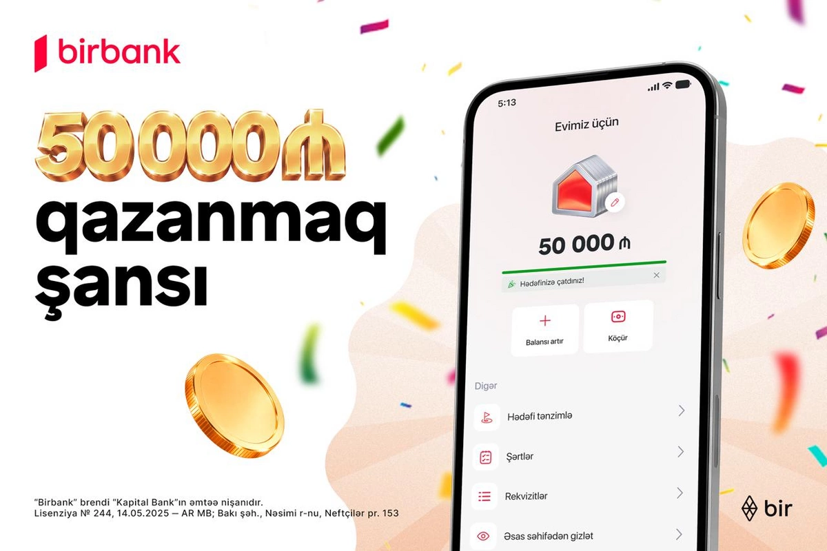 Birbank-dan Yığ və qazan lotereyası: 507 qalib pul mükafatı qazanacaq