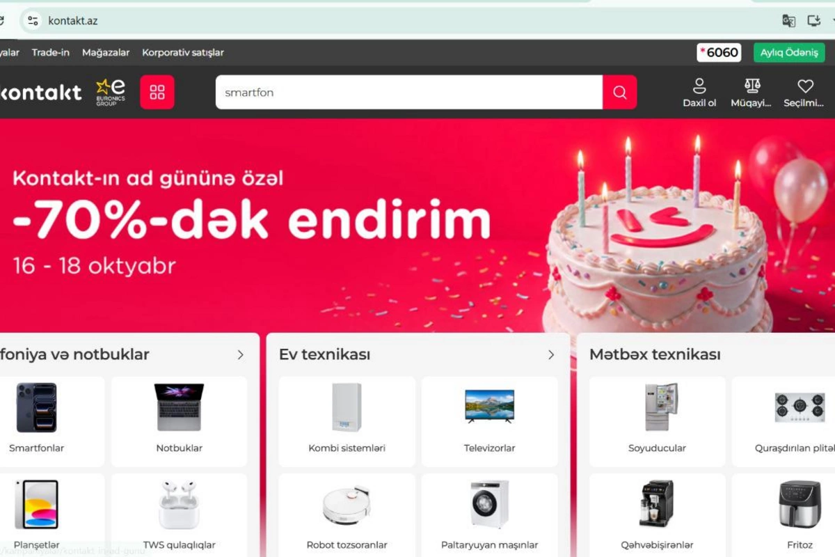 Kontaktdan ad günü sürprizi: kontakt.az-da yenilik var! — VİDEO