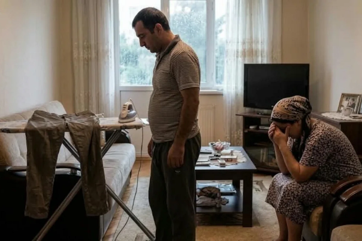 Bakıda kişi şalvarını ütüləməyən arvadını döydü