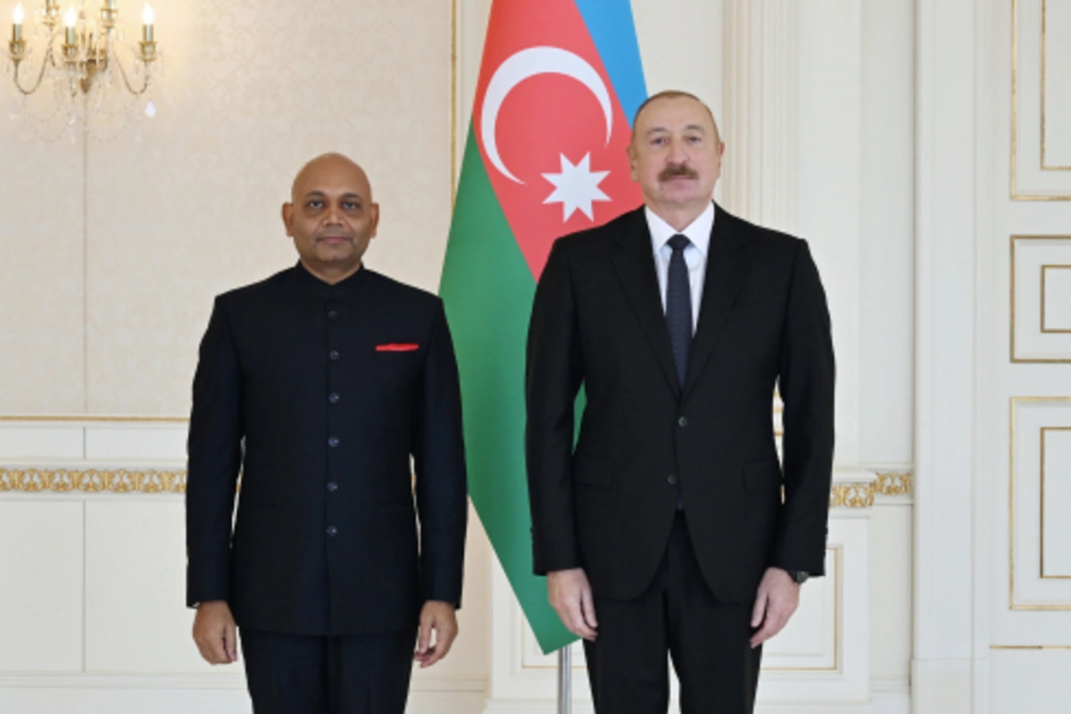 Prezident Hindistanın yeni təyin olunmuş səfirini qəbul edib — FOTOLAR