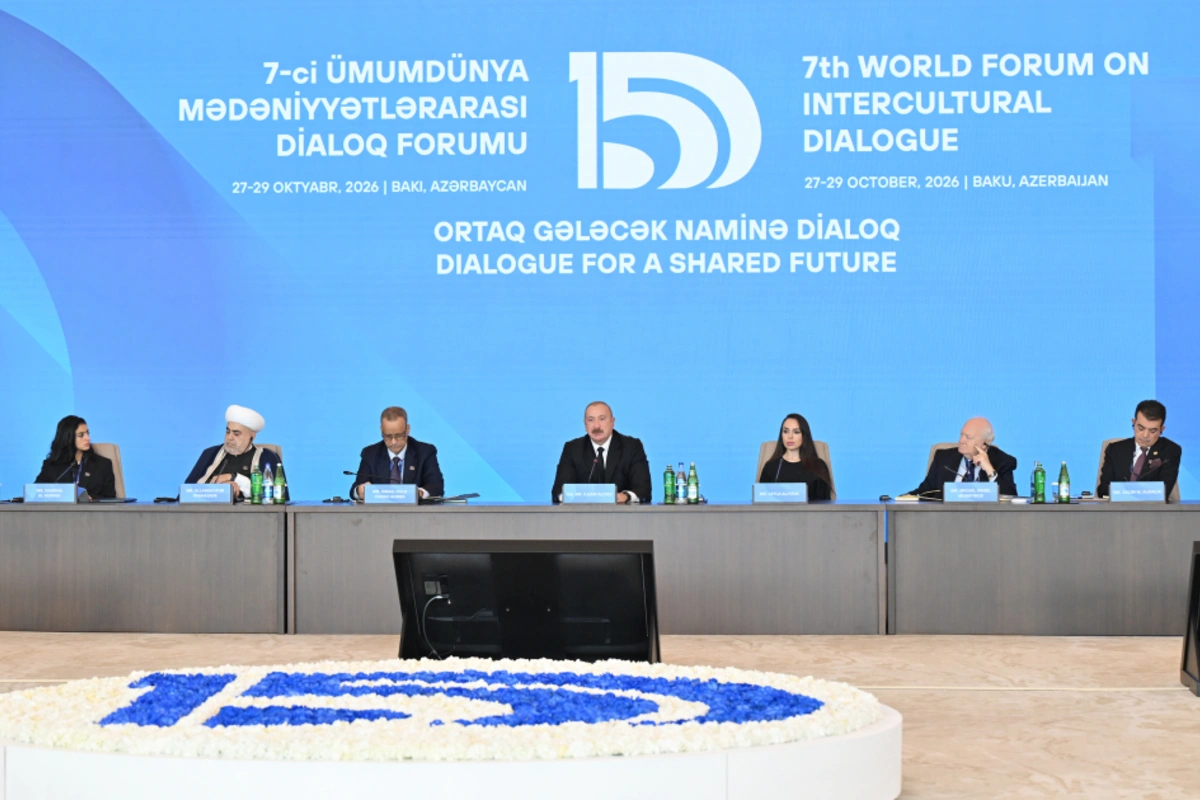 İlham Əliyev VII Ümumdünya Mədəniyyətlərarası Dialoq Forumunun açılışında çıxış edib - VİDEO/FOTOLAR (YENİLƏNİB)