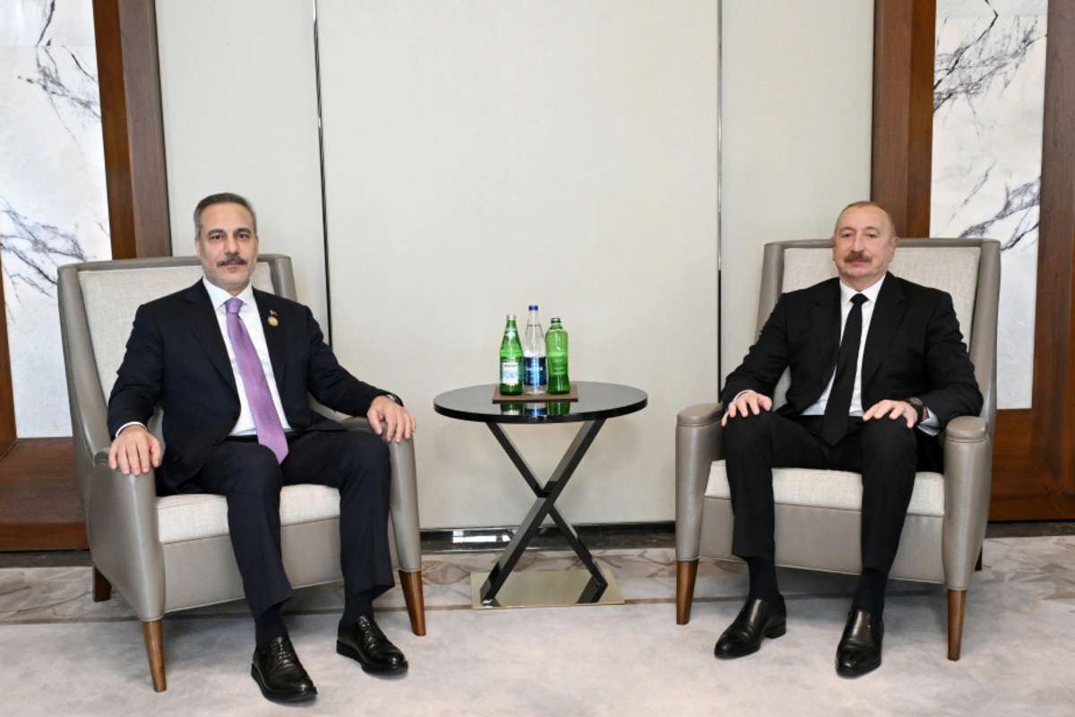 İlham Əliyev Hakan Fidanı qəbul edib