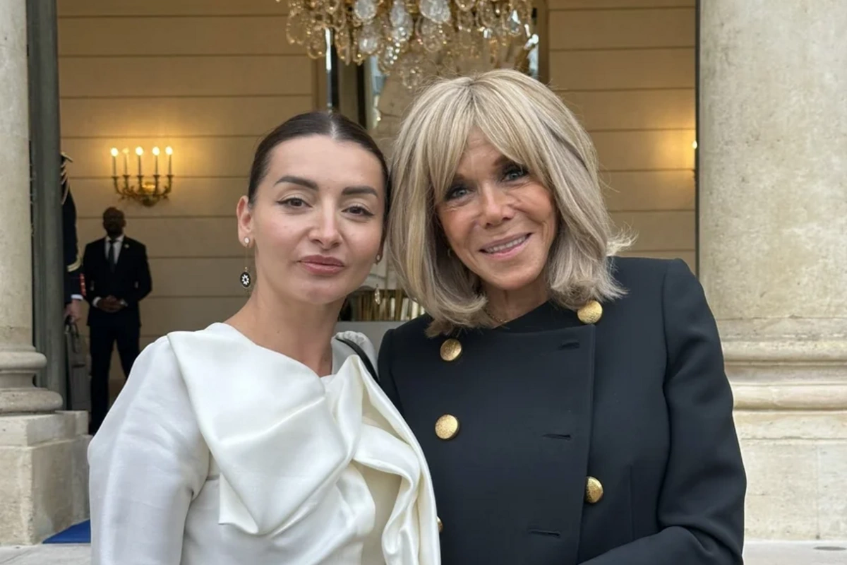 Leyla Abdullayeva ilə Bricit Makron arasında müzakirələr baş tutub - FOTO