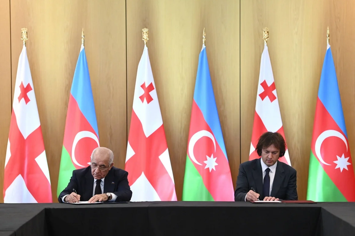 Siqnaxi şəhərində Azərbaycan-Gürcüstan sənədləri imzalanıb - FOTO