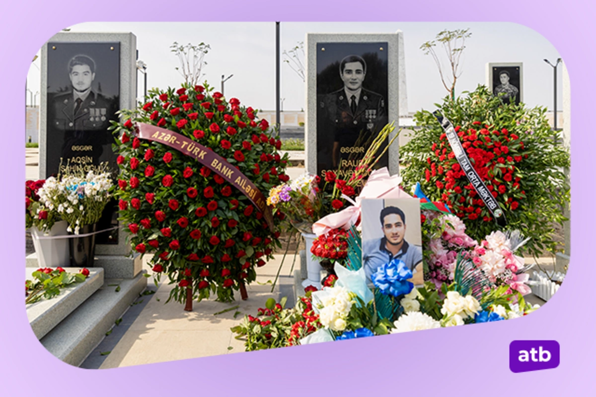 Azər Türk Bankın şəhid əməkdaşının xatirəsi anılıb - FOTOLAR
