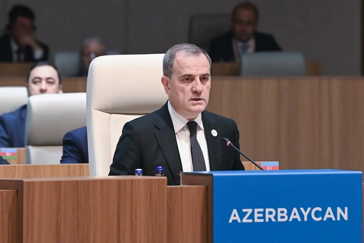 Ceyhun Bayramov TDT-nin Zirvə görüşündə Zəngəzur dəhlizinin reallaşdırılmasının əhəmiyyətindən danışıb - FOTOLAR