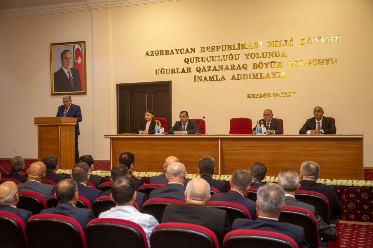 Salyanda İlham Əliyevin çıxışından irəli gələn vəzifələr müzakirə edildi — FOTOLAR