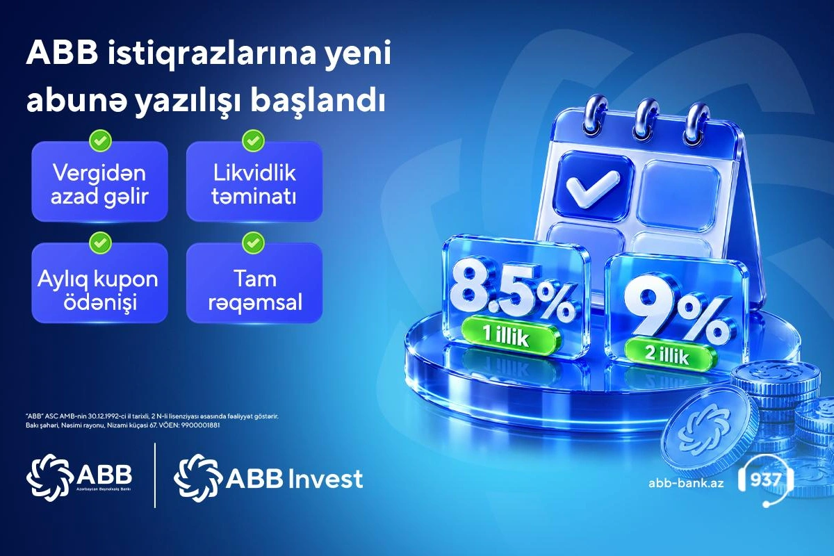 ABB istiqraz emissiyasının növbəti mərhələsinə start verdi
