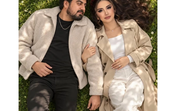 Yenicə ailə quran Pünhanın xanımı ilə romantik fotosu