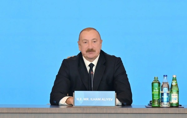 Prezident İlham Əliyev Dialoq Forumunda Azərbaycanın öz torpaqlarını azad etməsindən danışıb