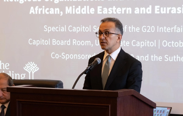 Dövlət Komitəsinin sədri 2026 G20 Dinlərarası Forumunda çıxış edib