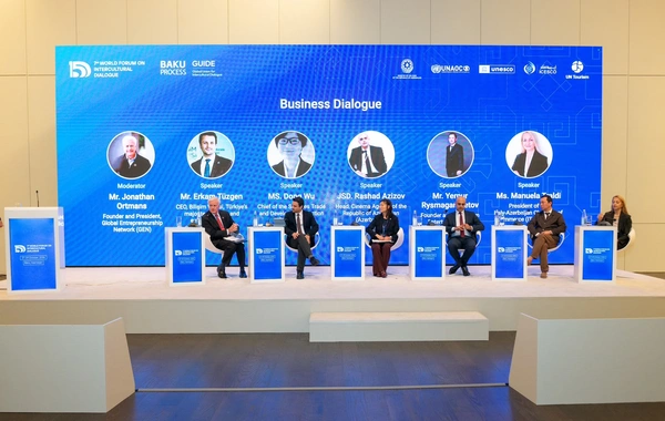 Forum çərçivəsində Biznes dialoqu adlı panel sessiyası keçirilib - FOTOLAR