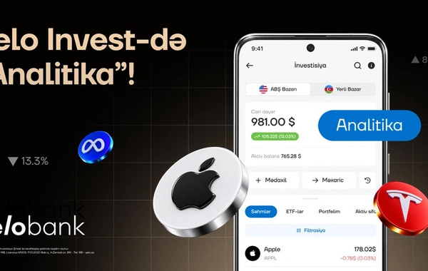 Yelo Invest-in yeni imkanı ilə portfelini daha yaxşı tanı!