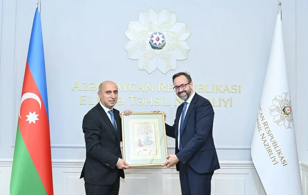 Emin Əmrullayev saksoniyalı həmkarı ilə görüşüb - FOTO