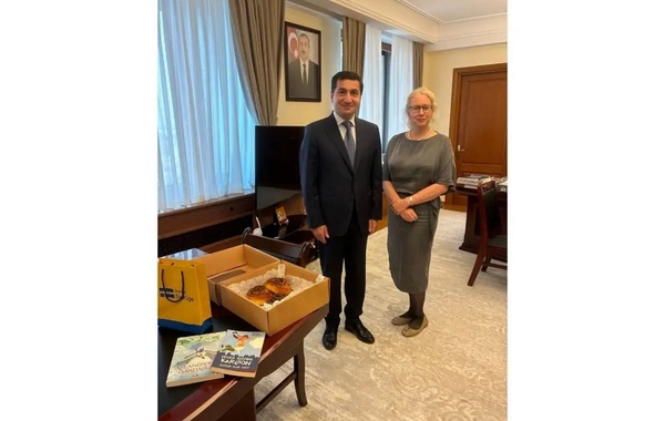 İsveç səfiri Hikmət Hacıyevlə görüşdü