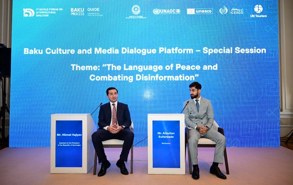 Sülhün dili və dezinformasiyaya qarşı mübarizə – Dialoq Forumu çərçivəsində xüsusi sessiya keçirilib