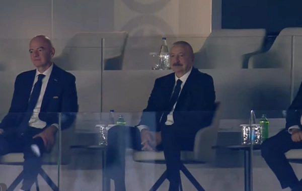 Prezident oyunu stadiondan izlədi - VİDEO